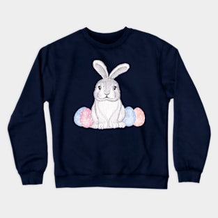 Bunny Eggs Watercolor Crewneck Sweatshirt